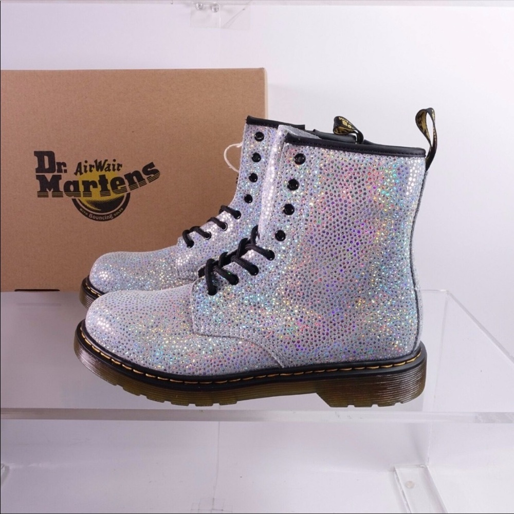 Dr. Martens 1460 Silver Metallic Boots